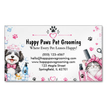 Anpassad akvarell Husdjur Grooming  