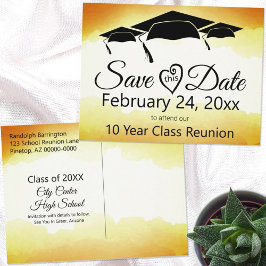 Anpassad akvarellklassfest Utlovad datum för jubil Vykort