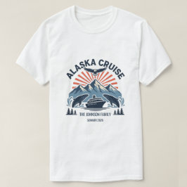 Anpassad Alaska-kryssningsmatchande familjetröja T Shirt