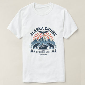 Anpassad Alaska-kryssningsmatchande familjetröja T Shirt