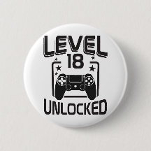 Anpassad Åldersnivå 18 Upplåst Födelsedagsgamer