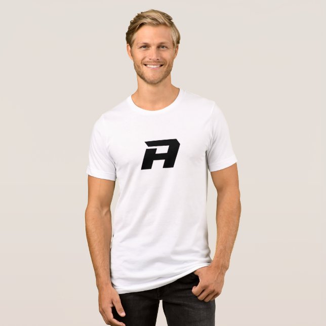 Anpassad Alfabet A För Både Män och Kvinnor T Shirt (Framsida Full)