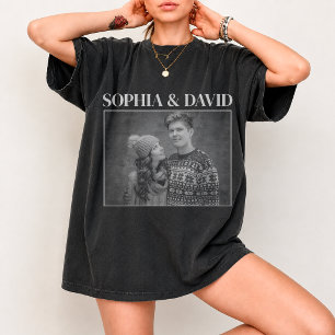 Anpassad Alla hjärtans dag 2026 Foto Personlig 90s T Shirt