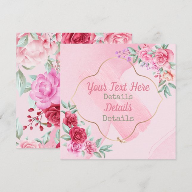 Anpassad Alla hjärtans dag Julkort (Fram/baksida)