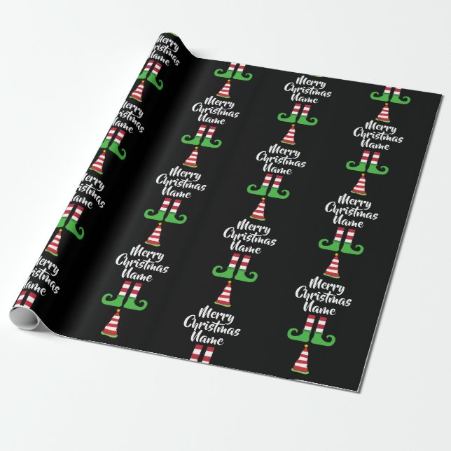 Anpassad alvmönsterpersonlig julinpackning presentpapper (Utrullad)