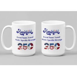Anpassad Amerika 250-årsjubileum Kaffemugg