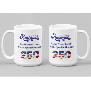 Anpassad Amerika 250-årsjubileum Kaffemugg