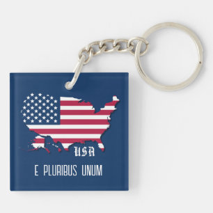 Anpassad amerikansk Flagga Över Karta, USA och Mot
