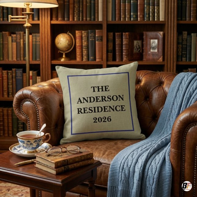 Anpassad Anderson Bostad 2026 Etablerat år Pe Kudde (Skapare uppladdad)