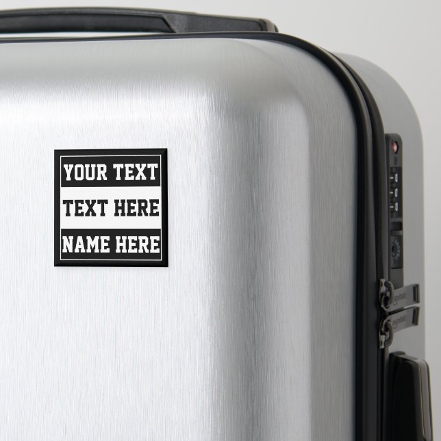 Anpassad anpassa namn text personlig gåva magnet (In Situ (Luggage))