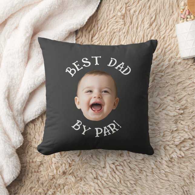 Anpassad Ansikte Bästa Pappa Av Par Ny Bebis  Kudde (Filt)