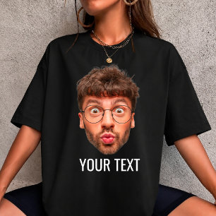 Anpassad ansikts-T-shirt Personlig foto- och tex T Shirt