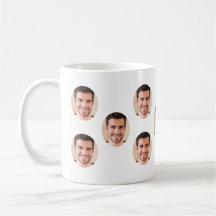 Anpassad ansiktsfoto Personlig kopia kaffemugg