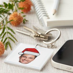 Anpassad ansiktsfoto Santa hatt jul