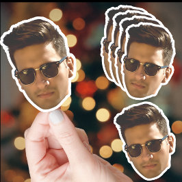 Anpassad ansiktsutskärning Bachelorette-fest Födel Klistermärken