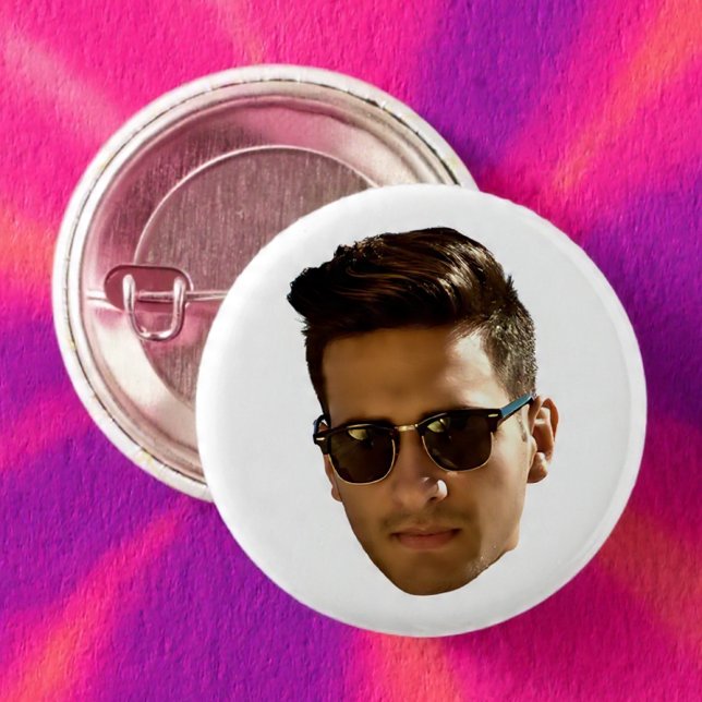 Anpassad ansiktsutskärning Sösterfest Födelsedag Knapp (Skapare uppladdad)