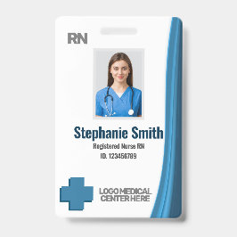 Anpassad anställd foto RNs Sjuksköterska ID-märke