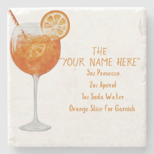 Anpassad Aperol Spritz Recept Koppunderlägg Stenunderlägg