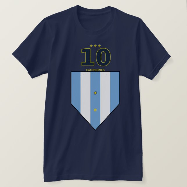Anpassad Argentina 10 Tröja | Vintage Albiceleste  (Design framsida)
