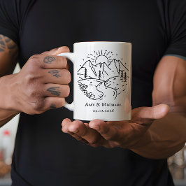 Anpassad årsdagsmugg | Present till man eller fru Kaffemugg