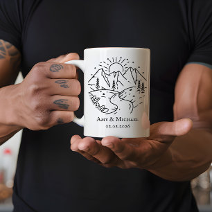 Anpassad årsdagsmugg Present till man eller fru Kaffemugg