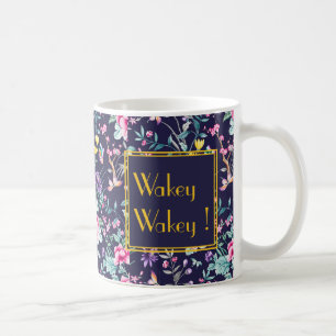 Anpassad Art Deco-mugg med blomdesign Kaffemugg