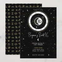 Anpassad astrologi Sol & Måne Tecken Sweet 16   