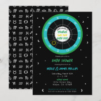 Anpassad astrologi Zodiak Solskylt Baby Shower