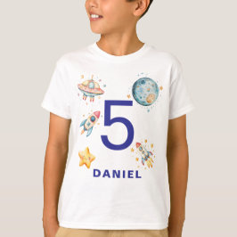 Anpassad astronaut rymd-inspirerad födelsedag t shirt
