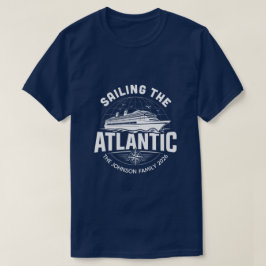 Anpassad Atlantkryssnings-Vacationsgrupp Matchning T Shirt