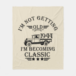 Anpassad åttio vintagar 80:e födelsedagsfesten fleecefilt