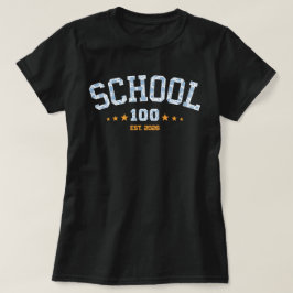 Anpassad avgångsklass 2026 examen blå blommig t shirt