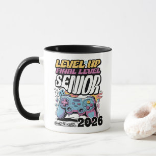 Anpassad avgångsklass 2026, rolig spelarexamen mugg