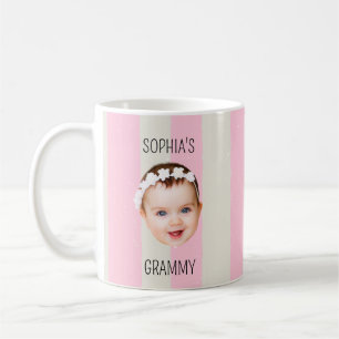 Anpassad baby ansiktsrand Baby ansikte Ny föräldra Kaffemugg