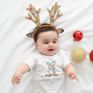 Anpassad Baby Boy My 1st Christmas T Shirt