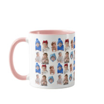 Anpassad Baby Face Mugg Baby 4 Bilder MUG