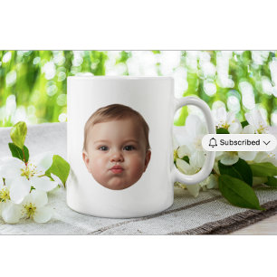 Anpassad Baby & Familj Foto Ansiktsmugg anpassad m Mugg
