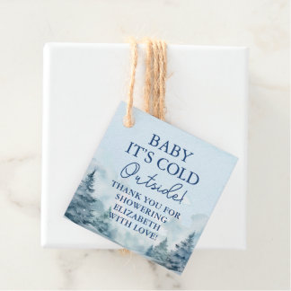 Anpassad Baby it's Cold Outside Baby Shower Gåvor Etiketter