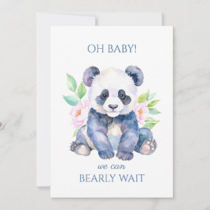 Anpassad Baby Panda Baby Shower Inbjudningar