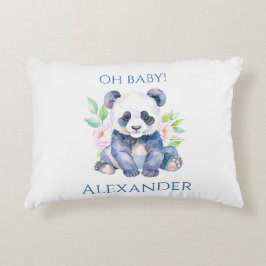 Anpassad Baby Panda  Prydnadskudde