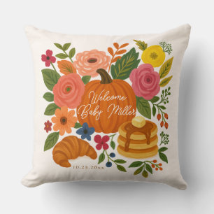 Anpassad Baby Shower Kudde - Liten Pumpa Baby