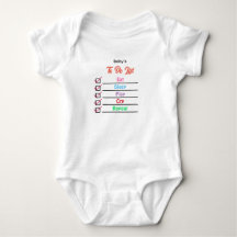Anpassad Baby som ska göra-lista