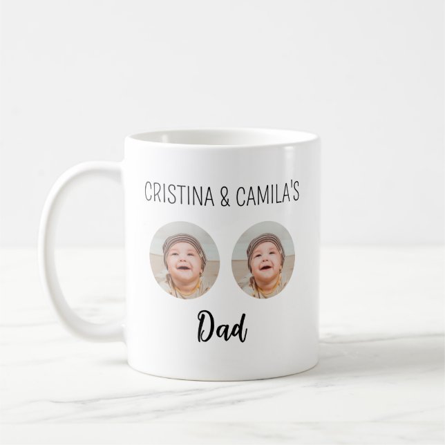 Anpassad babyansikte foto kaffemugg, mors dag Ba Kaffemugg (Vänster)