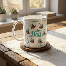 Anpassad babyansikte foto-mugg present till pappa kaffemugg