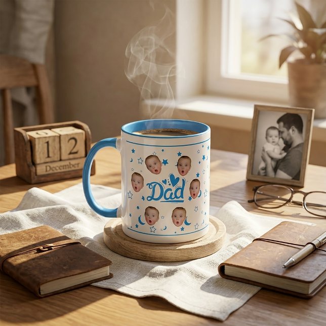 Anpassad babyansikte foto-mugg present till pappa mugg (Skapare uppladdad)