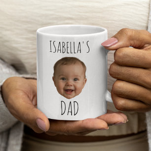 Anpassad babyansikte-mugg, kaffemugg med babyfoto