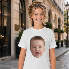 Anpassad babyansikte, rolig anpassad bild t shirt