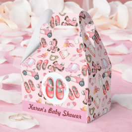 Anpassad babyflicka shower presentaskar