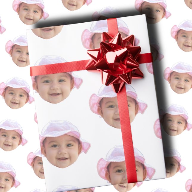 Anpassad babyfoto, babyfoto ansikte presentpapper (Skapare uppladdad)