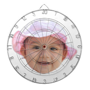 Anpassad babyfoto, babyfotos ansikte darttavla